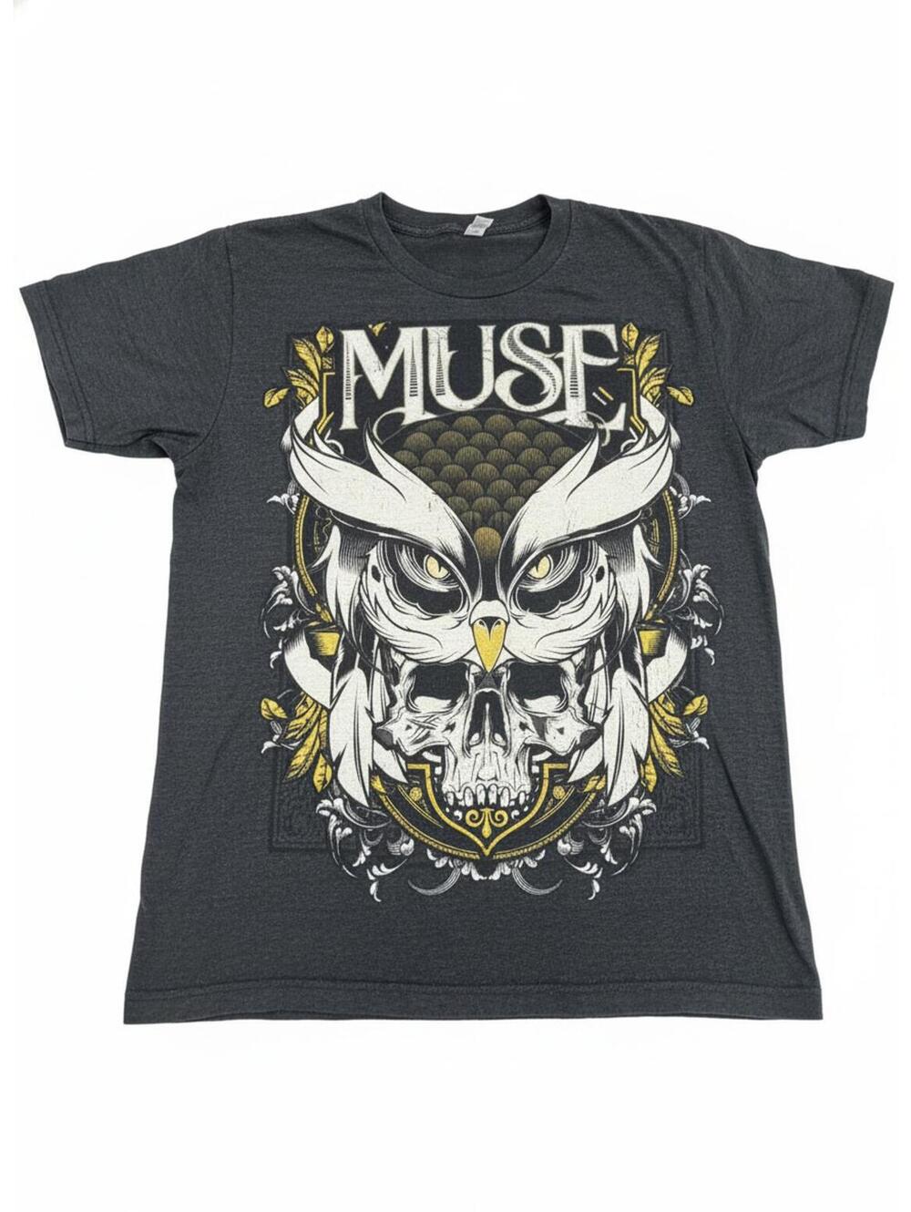 💀 Muse Band Tee Graphic Skull Rock Y2K Streetwear Medium